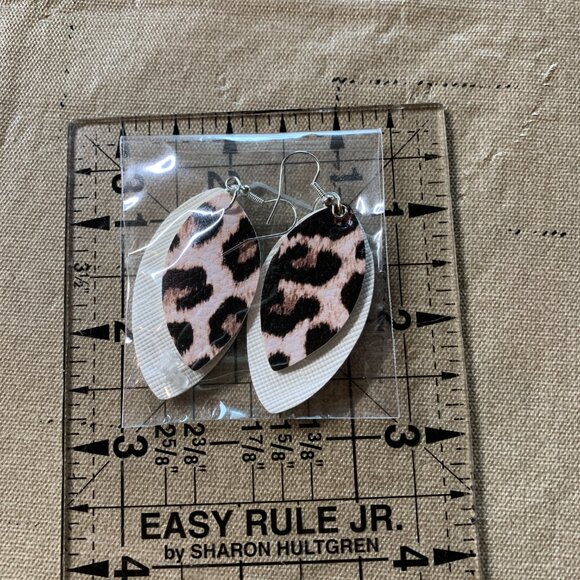 Faux Leather Earrings - Picture 5 of 7